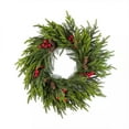 thumbnail image 1 of Eoozwa Artificial Christmas Wreath for Front Door Xmas Red Berry Wreath with Pine Needles Pine Cones Eucalyptus Leaves Christmas Decorations for Winter Wall Outdoor Home Holiday Xmas Decor, 1 of 6