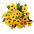 thumbnail image 1 of Eoozwa Artificial Flowers 2 Bundles Artificial Silk Daisy UV Resistant Outdoor Fake Wildflowers with Stems Daisy Arrangements for Home Hotel Office Garden Decoration, 1 of 3