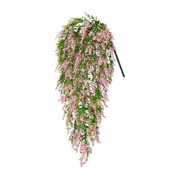Eoozwa Artificial Lavenders Wall Hanging Realistic Green Plants Fake Flowers Suitable For Room Decor Home Garden Wedding Party Indoor Outdoor Decorations