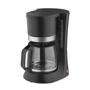 Eoozwa Automatic Drip Coffee Maker 680W Fast Brewing 12 Cup Capacity Glass Carafe Spill Proof for Home Office Use Easy Clean Small Coffee Pot