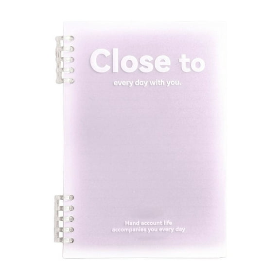 Eoozwa B5 Spiral Notepad Horizontal Layout Colorful Plastic Cover 120 Pages Thickened Paper 8mm Grid For Office Notes(Quality Writing Paper No Additive)