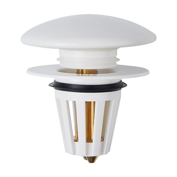 Eoozwa Bathroom Sink Stopper,Universal Basin Pop Up Bathroom Drain Stopper, for 1.3~1.6 in U.S. Standard Drain Holes, with Hair Catcher Anti Clogging Bathroom Sink Drain Strainer (Silver)