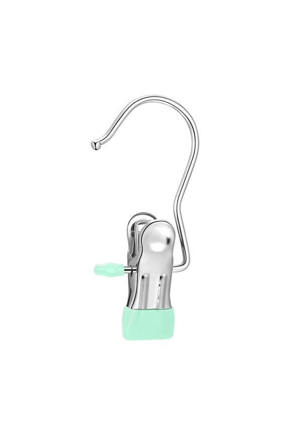 Boot Hangers Laundry Hanging Hooks Clips, Stainless Steel Portable Clothespins for Drying Closet Travel Heavy Duty Hanging Hooks