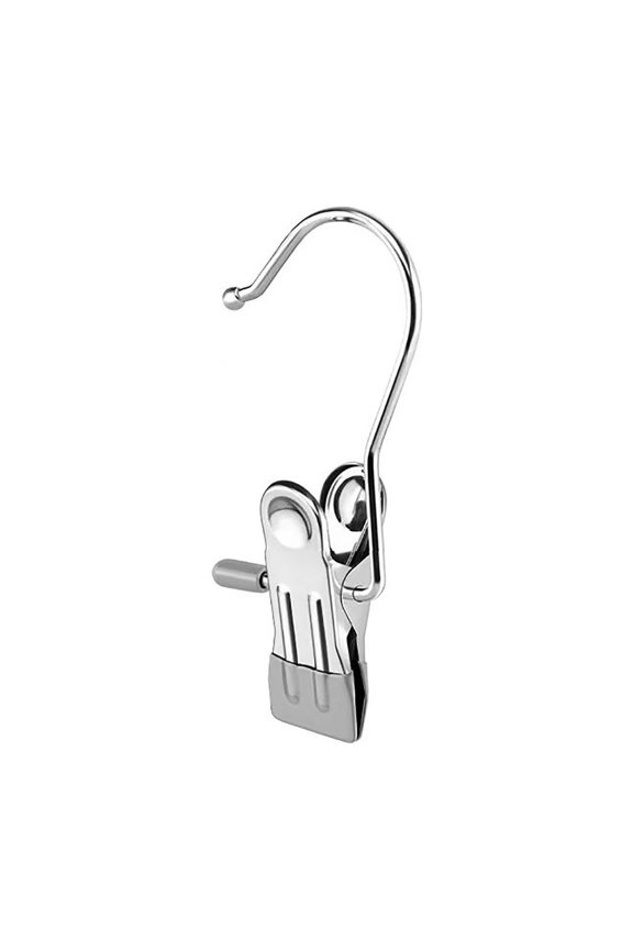 Boot Hangers Laundry Hanging Hooks Clips, Stainless Steel Portable Clothespins for Drying Closet Travel Heavy Duty Hanging Hooks