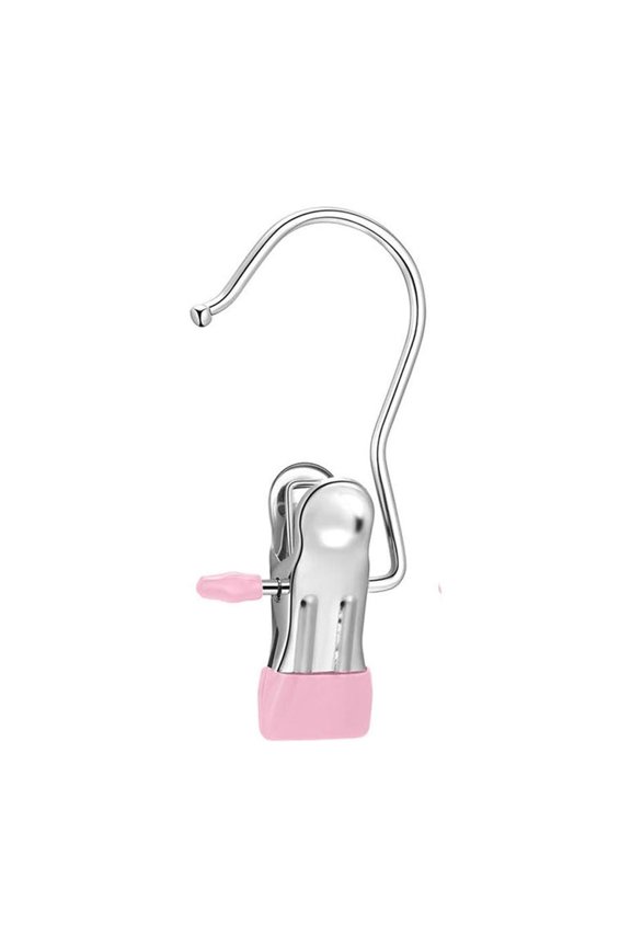 Boot Hangers Laundry Hanging Hooks Clips, Stainless Steel Portable Clothespins for Drying Closet Travel Heavy Duty Hanging Hooks