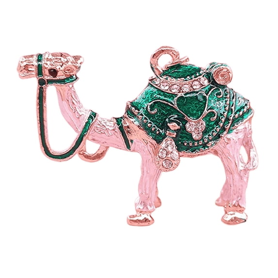 Eoozwa Camel Keychain Ornament with Inlay Craftsmanship Unique Animal Design for Keys Bag Charm Durable Decorative Gift for Travelers