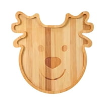 Eoozwa Christmas Charcuterie Board, Cheese Wood Board Charcuterie Platter Reindeer Santa Claus Gingerbread Man Wooden Serving Trays for Food Christmas Snack Party Supplies