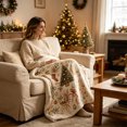 thumbnail image 1 of Eoozwa Christmas Decorative Throw Blanket Christmas Throw Blanket for Couch Sofa Bed Soft Cozy Lightweight Fuzzy Plush Fleece Blankets and Throws Xmas Winter Blanket 30"x39", 1 of 6