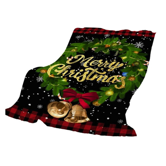 Eoozwa Christmas Decorative Throw Blanket Red Plaid Christmas Throw Blanket for Couch Sofa Bed Soft Cozy Lightweight Fuzzy Plush Fleece Blankets and Throws Xmas Winter Blanket 30"x39"