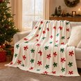 thumbnail image 1 of Eoozwa Christmas Ornaments Flannel Throw Blanket All Season Using Ultra Soft Fuzzy Plush Cozy Non-shedding Blanket for Couch Sofa Bed Camping, Ideal Gift for Adults, 1 of 7