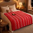 thumbnail image 1 of Eoozwa Christmas Ornaments Flannel Throw Blanket All Season Using Ultra Soft Fuzzy Plush Cozy Non-shedding Blanket for Couch Sofa Bed Camping, Ideal Gift for Adults, 1 of 7