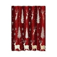 thumbnail image 1 of Eoozwa Christmas Shower Curtain Winter Forest with Elk and Christmas Tree Shower Curtain Polyester Fabric Bathroom Bath Home Decor Waterproof 59x71in, 1 of 6
