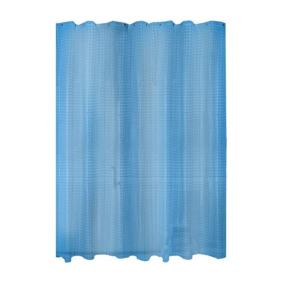 Eoozwa Clear Colorful PEVAS Plastic Shower Curtain Liner Premiums Light Weight Bathroom Shower Curtain Liner With Weighted Magnet Clear Shower Curtain Checkered, 70.86x70.86 In