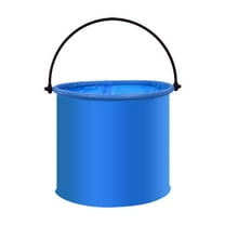 Eoozwa Collapsible Bucket with Handle for House Cleaning, Space Saving Outdoor Multiuse Foldable Water Pail for Camping, Fishing,Hiking,Picnic RV