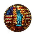 thumbnail image 1 of Eoozwa Colored Window Film Decoration Patriotic Independence Day Self Adhesive Vinyl Sticker for Home Glass Door, Removable USA Flag Decor for Car Window, 4th of July Holiday Wall Art, 1 of 6