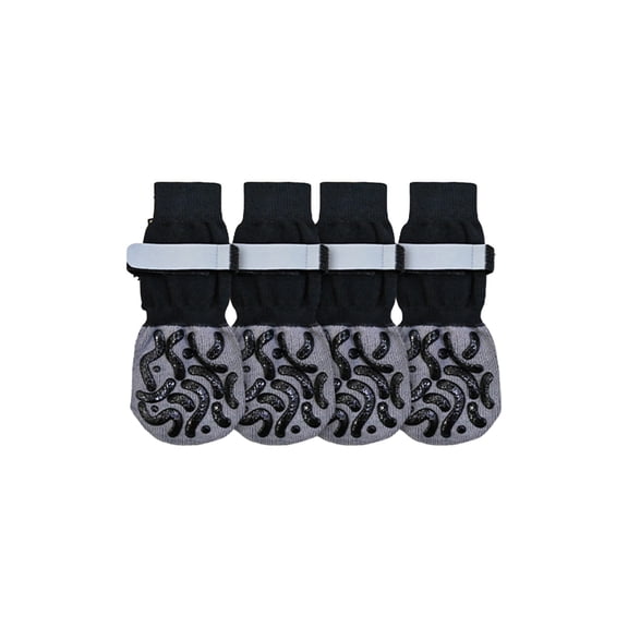 Eoozwa Dog Shoes Waterproof Non Slip Pet Socks with Adjustable Straps for Dogs Spring Walks Indoor Outdoor Travel Protective Booties