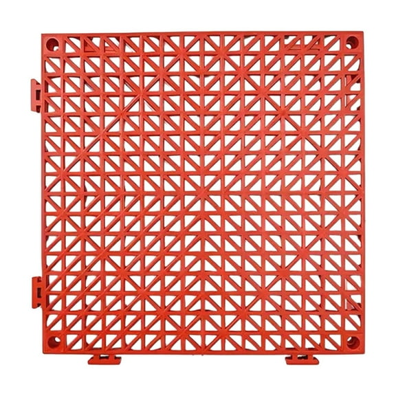 Eoozwa Drainage Interlocking Floor Tiles 11.8" x 11.8", Modular Interlocking Cushion Soft PVC Floor Non-Slip Splicing Waterproof Mat for Drain, Pool, Shower, Patio, Balcony, Bathroom, Kitchen, Yard