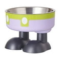 thumbnail image 1 of Eoozwa Elevated Cat Food Water Bowls,Raised Cat Dog Bowls with Stand,Stainless Steel Cute Cat Dishes for Cats Dogs Kitten Puppies Small Pets Feeding Non-Slip Base, 1 of 6