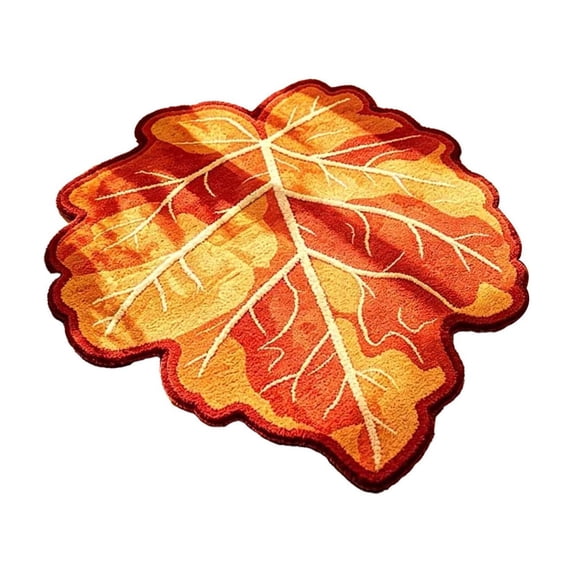 Eoozwa Fall Maple Leaf Bathroom Rug Thanksgiving Day Door Mat Gift Bath Mat Shower Decoration Washable Bath Rug for Living Bedroom Kitchen Decoration Bath