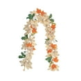 thumbnail image 1 of Eoozwa Fall Maple Leaf Garland 68.9" Fall Artificial Garlands White Pumpkins Vines Decorations for Home Outdoor Thanksgiving Fireplace, 1 of 6