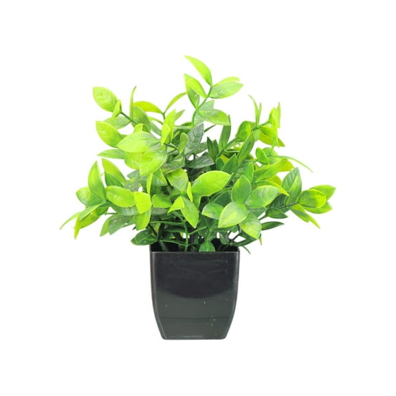 Eoozwa Faux Plants Indoor with Plastic Pots, Realistic Small Fake Plants, Fake Plants, Fake Potted Plants, Artificial Plant for Home Shelf Bathroom Kitchen Office Indoor Outdoor Decor