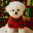 thumbnail image 1 of Eoozwa Festive Pet Christmas Sweater for Small Dogs and Cats, Soft Polyester Holiday Costume with Snowflake Elk Print, Cozy Winter Party Outfit for Dachshund Chihuahua Poodle, 1 of 6