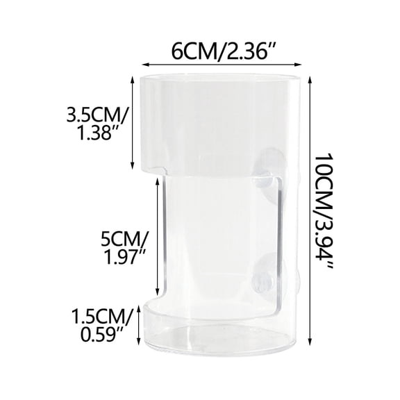 Eoozwa Fish Feeder for Aquarium, Fish Tank Dish Tray Floating & Sinking Food Container Holder Dispenser with Suction Cups Feeding Tube Ring Accessories for Turtle Shrimp Betta Feeding