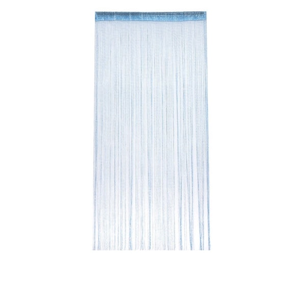 Eoozwa Flat Silver Thread Beaded Curtain, Tassel Room Divider for Bedroom Entryway and Living Room, 39x79 Inch Decorative Partition for Wedding Party and Home Decor