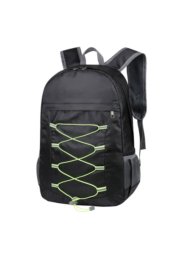 Foldable Travel Hiking Backpack for Men Women Packable Camping Daypack with Reflective Strip, Nylon Material Ultra Lightweight Outdoor Sports Bag, Multi Pocket Storage