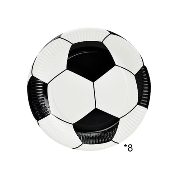 Eoozwa Football World Cup Party Cup Decorations, Themed Paper Cups for Sports Bar Viewing Party and Tailgate, Set of 8 Disposable Drinkware for Fans