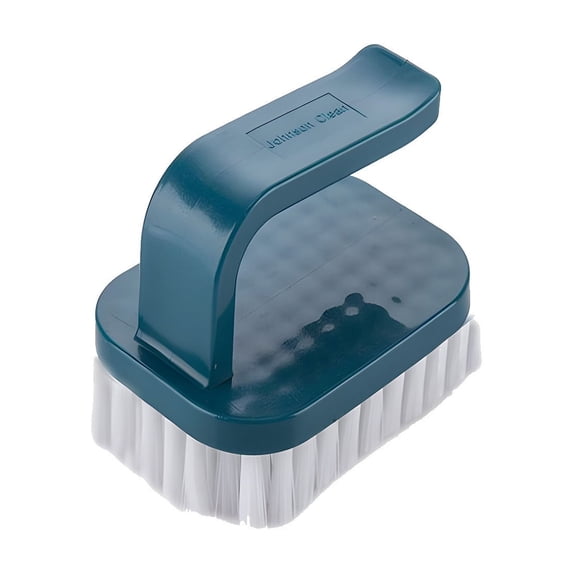 Eoozwa Fruit and Vegetable Cleaning Brush Hard Bristle Dishwashing Scrubber, Small Kitchen Produce Cleaner, Ergonomic Handle 3.1x2.2 Inch