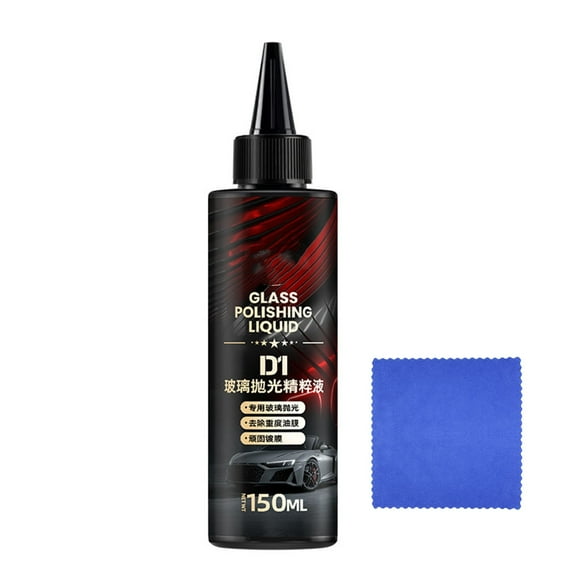 Eoozwa Glass Stripper Hard Water Spot Remover - Removes Coatings, Water Stains, Waxes, Oils, and More - Glass Polish Car Window Windshield Treatment