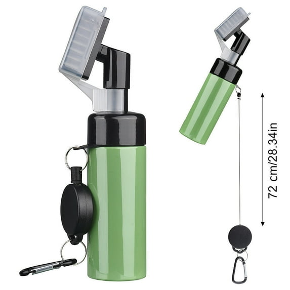 Eoozwa Golf Club Cleaning Brush Press Type Water Bottle Multi Function Tool with Retractable Design Nylon Bristles for Club Head Maintenance