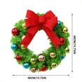thumbnail image 1 of Eoozwa Green Christmas Wreaths for Front Door Artificial Wreath with Christmas Ball Bow Lime Green Xmas Decorations for Outdoor Indoor Party Wall Table Home Decor, 1 of 8