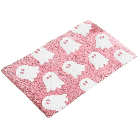 Eoozwa Halloween Ghost Kitchen Mat Spooky Ghost Boo Kitchen Floor Mats Cute Non-Slip Door Rugs for Halloween Party Home Bathroom Entrance