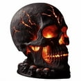 thumbnail image 1 of Eoozwa Halloween Skull Lights, Halloween Themed Skeleton Decor Lights, Battery Operated Skull Statues Ornaments for Halloween Party Horror Decoration Indoor Decorations, 1 of 2