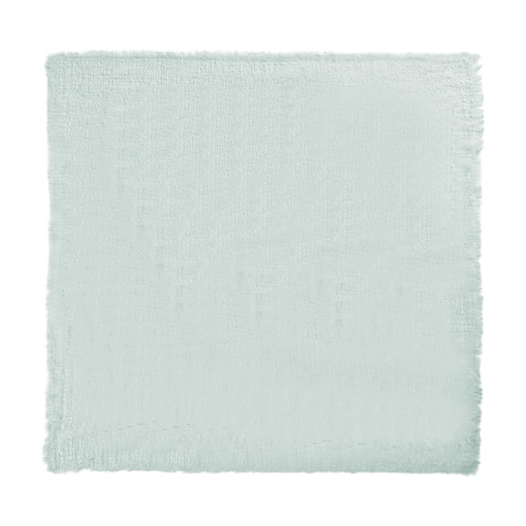 Eoozwa Handmade Cloth Napkins with Fringe,17 x 17 Inches Cotton Linen Napkins Versatile Handmade Square Rustic Fringe Napkins for Dinner, Wedding and Parties