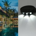 thumbnail image 1 of Eoozwa High Brightness Solar Wall Lights, 3 LED Step Lights with Protruding Mirror for Outdoor Stairs Fence Garden, Waterproof Dusk to Dawn for Labor Day, 1 of 6