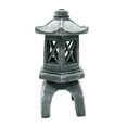 thumbnail image 1 of Eoozwa Home Solar-Powered Stones Pagoda Garden Statues Lantern Outdoor Decor with Flickering LED Light Durable Polyresin for Yard, Patio, or Garden, 1 of 6