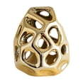 thumbnail image 1 of Eoozwa Honeycomb Openwork Ceramic Flower Vase 6.88 Inch Hollowed Metallic Gold Silver Decor for Dried Flowers Modern Centerpiece for Living Room Dining Table Office, 1 of 6
