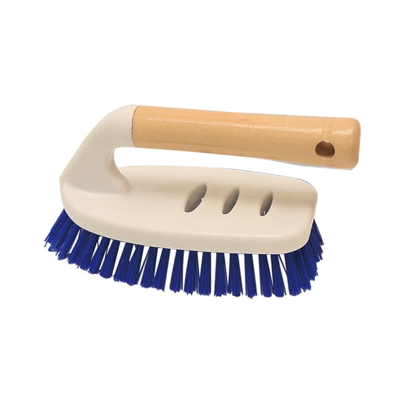 Eoozwa Household Hard Bristle Cleaning Brush Handheld Bathroom Brush Shower Brush for Shower, Bathroom, Carpet, Kitchen and Bathtub Scrubber Cleaning Tool Short Handle