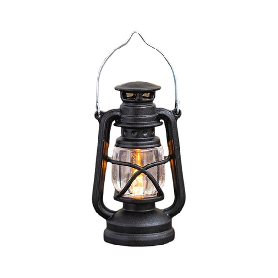 Eoozwa Hurricane Lantern Classic Metal Kerosene Oil Lamp with Electronic Candle Portable Emergency Lighting Decorative Indoor/Outdoor Camping Lantern