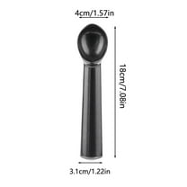 Eoozwa Ice Cream Scoop,Nonstick Anti-Freeze One Piece Aluminum Scooper Spoon, Heavy Duty Durable Design, Easy Clean, for Gelato, Cookie Dough, Sorbet, Almond