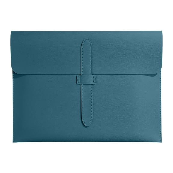 Eoozwa Leather File Bag Briefcase Business Document Holder Waterproof Portable Contract Storage Thickened Material for Office Use