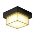 thumbnail image 1 of Eoozwa Modern Waterproof Ceiling Light Durable Iron Construction for Outdoor Indoor Use Terrace Balcony Hallway Entrance Weatherproof Wall Lighting Fixture, 1 of 7