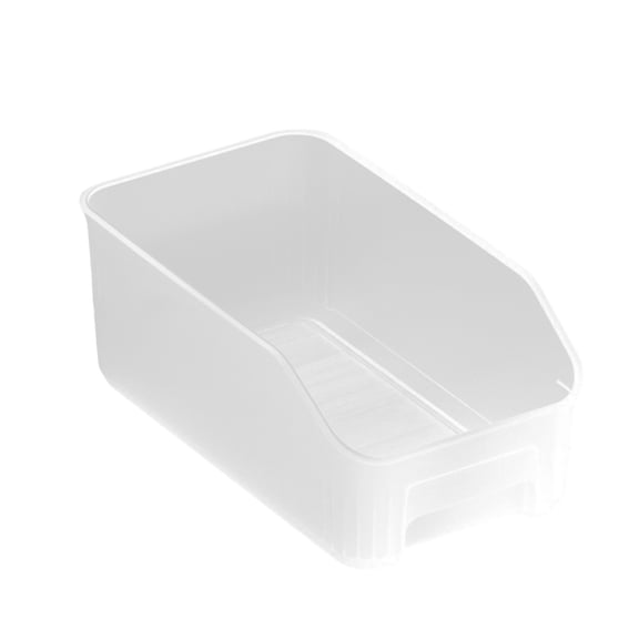 Eoozwa Narrow Space Plastic Storage Basket for Home and Kitchen, Versatile Open Storage Organizer Box for Sundries Snacks Condiments, Space-Saving Cabinet Drawer Storage Bin