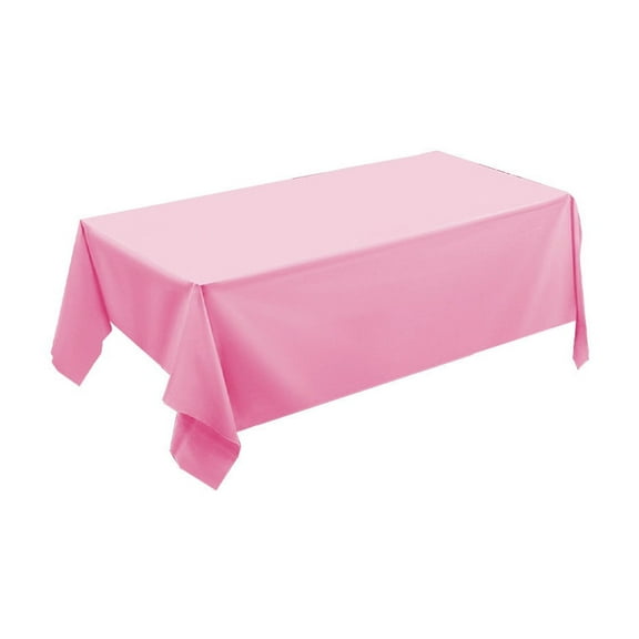 Eoozwa No Wash Plastic Party Table Cover, Waterproof Oil Proof Picnic Mat, Thickened Padded Table Cloth for Wedding Birthday Banquet, 54x72 Inch