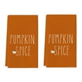 thumbnail image 1 of Eoozwa Orange Stripes Pumpkin Fall Kitchen Towels Dish Towels, 15.8x23.6 Inch Farmhouse Maple Leaves Decoration Hand Towels, 1 of 6