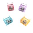 thumbnail image 1 of Eoozwa Pencil Sharpeners, 4 Pcs Pencil Sharpeners Manual,Dual Holes Compact Colored Handheld Pencil Sharpener with Lid Adults Home Office, 1 of 6