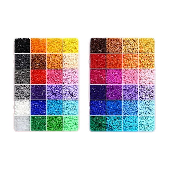 Eoozwa Perler Beads Craft Kit with Pegboards Ironing Paper Multicolor for DIY Art Projects Family Party Activities Creative Gift Ideas